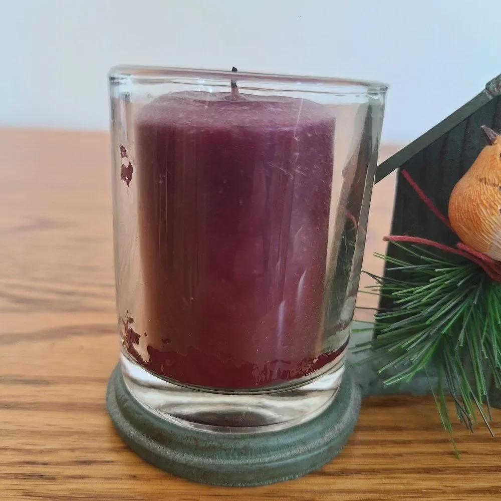 Hallmark Nature's Sketchbook Marjolein Bastin Resin Birdhouse Candle Holder